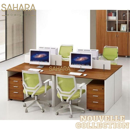 Workstation NEO 4 positions Sans caisson Réf B2695