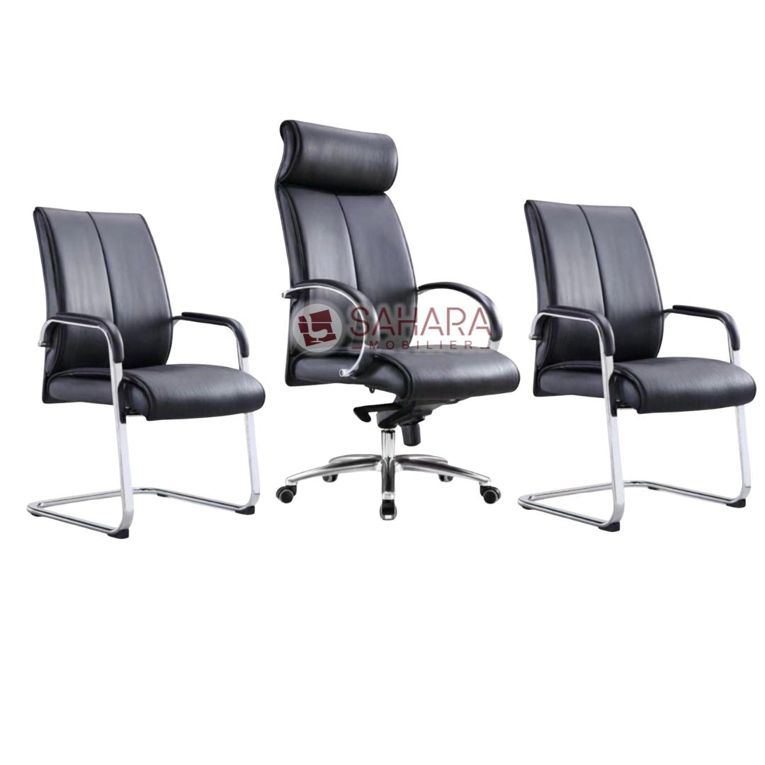 Pack fauteuil simili cuir Marganit Réf C0563