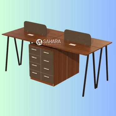 Poste de travail de 4 places Réf B4309