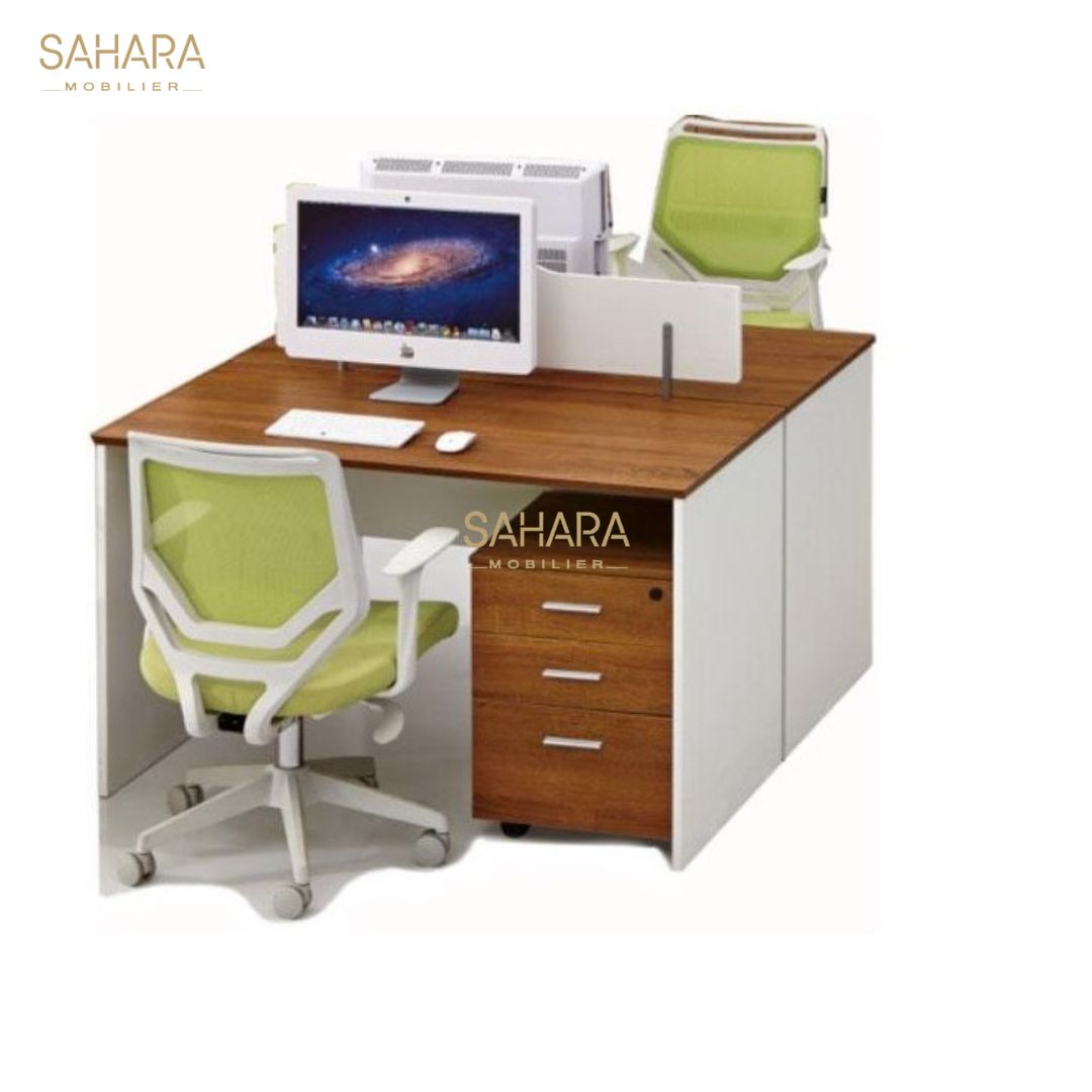 Workstation 2 postes NEO SANS CAISSON Réf B2965