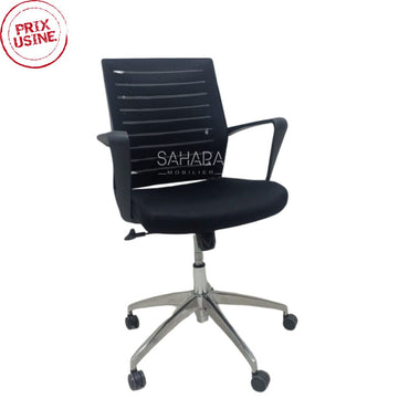 fauteuil en MeSH assise réglable en hauteur piètements chromé