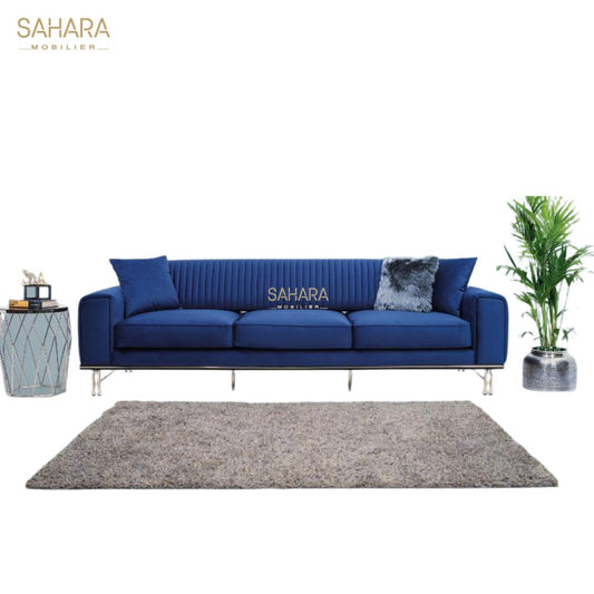 VERONA Canapé 4 places bleu Réf B3116