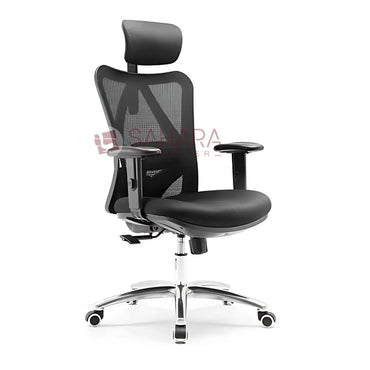 fauteuil de direction en MeSH avec têtière fixe et accoudoirs réglable