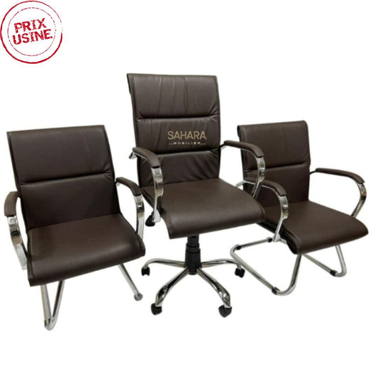 Ensemble Fauteuil MARINA Marron Réf. A0867