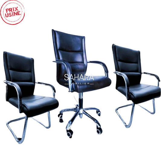 Pack de fauteuils en simili cuir Aira Réf B3170