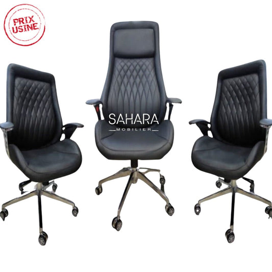 Pack de fauteuils en simili cuir Elixa Réf B3168