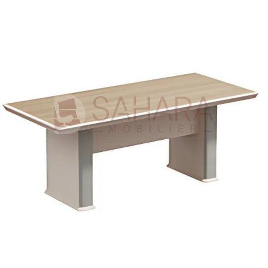 table de réunion en bois MDF rectangulaire champs ABS