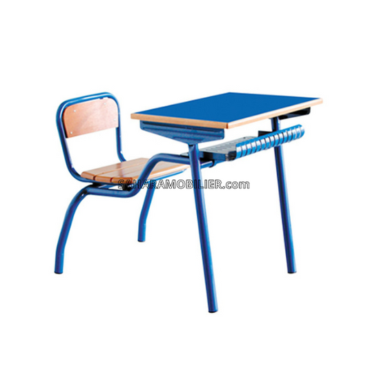 Pupitre scolaire individuelle avec casier perforé Réf B2565