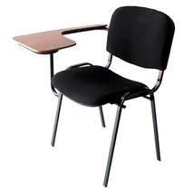 Chaise en tissu avec cache et tablette écritoire Fixe en Bois Réf. B1877