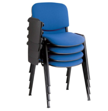 Chaise en tissu Avec cache avec tablette écritoire en Plastique rotative Réf. B1878