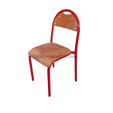 Chaise semi métallique petit modèle Dossier rond Réf. B1879