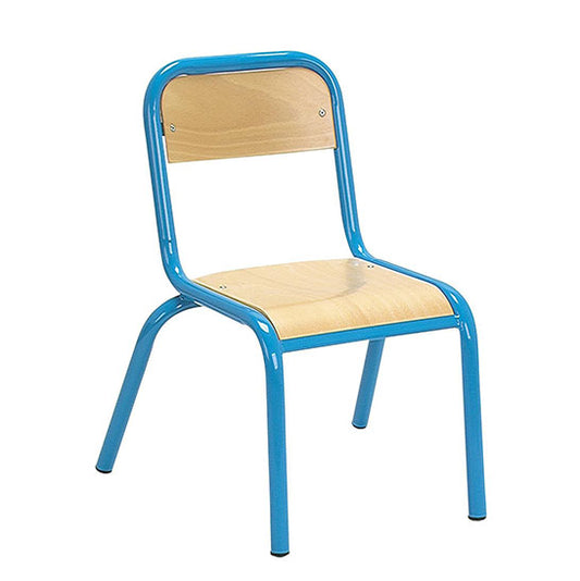 Chaise semi métallique petit modèle Dossier carré Réf. B1880