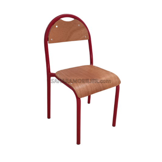 Chaise semi métallique petit modèle Dossier rond Réf. B1879