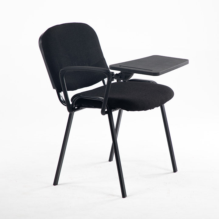 Chaise en tissu avec cache avec tablette écritoire en Plastique rotative A0596