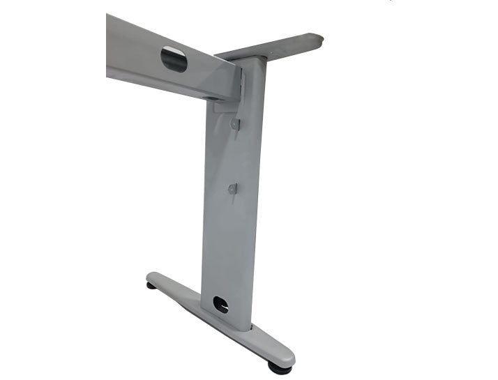 Piètement de bureau métallique avec voile métallique perforé B0917