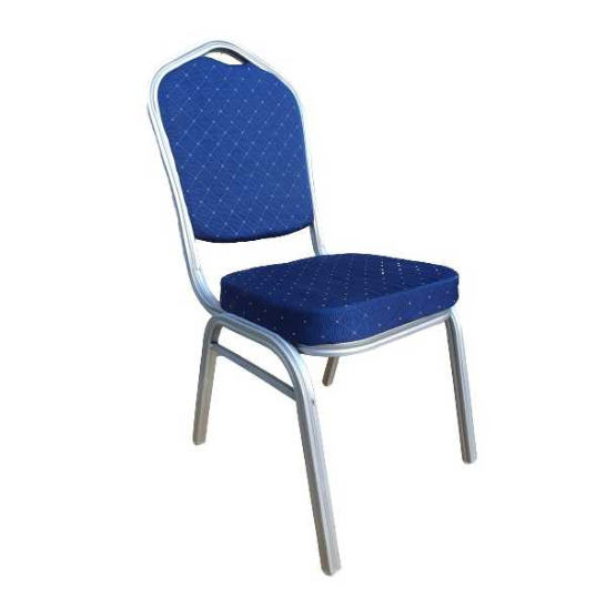 Chaise en tissu et châssis en métal pour conférences, meeting, banquets et restauration Réf. B2018