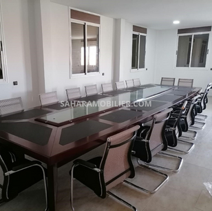Table de réunion en bois 6000 x1800 mm A0581