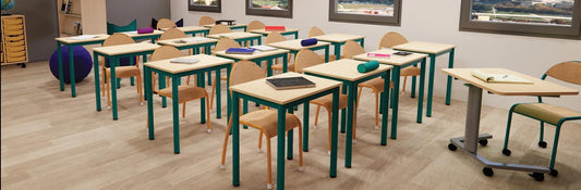 Mobilier scolaire moderne fabriqué par Sahara Mobilier à Casablanca