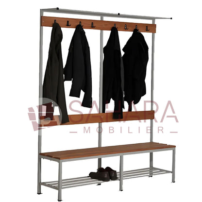 Bancs avec support porte manteaux Réf B4464