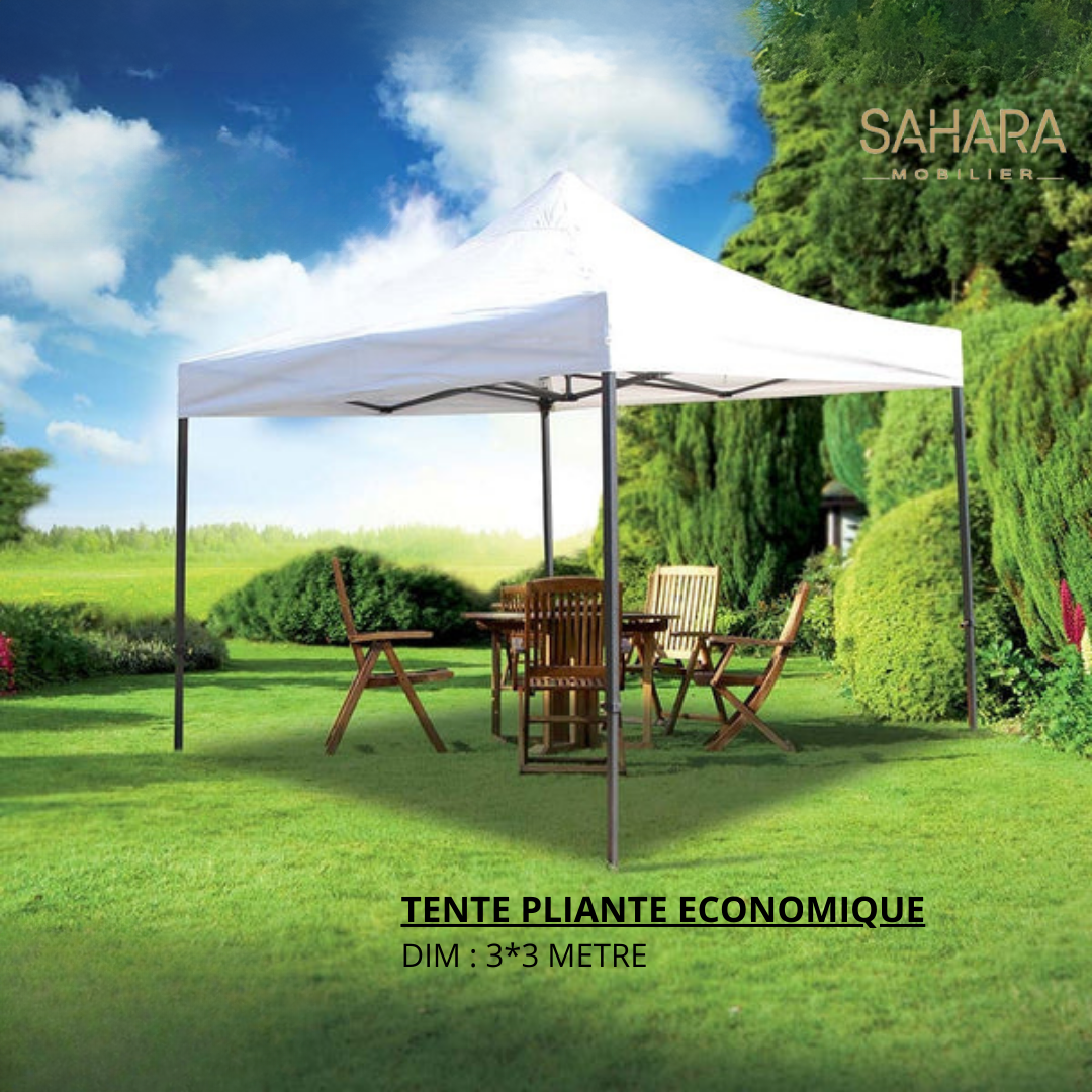Pack Tente Pliante + Table Pliante 150cm + 8 chaises Pliante  Réf B3664