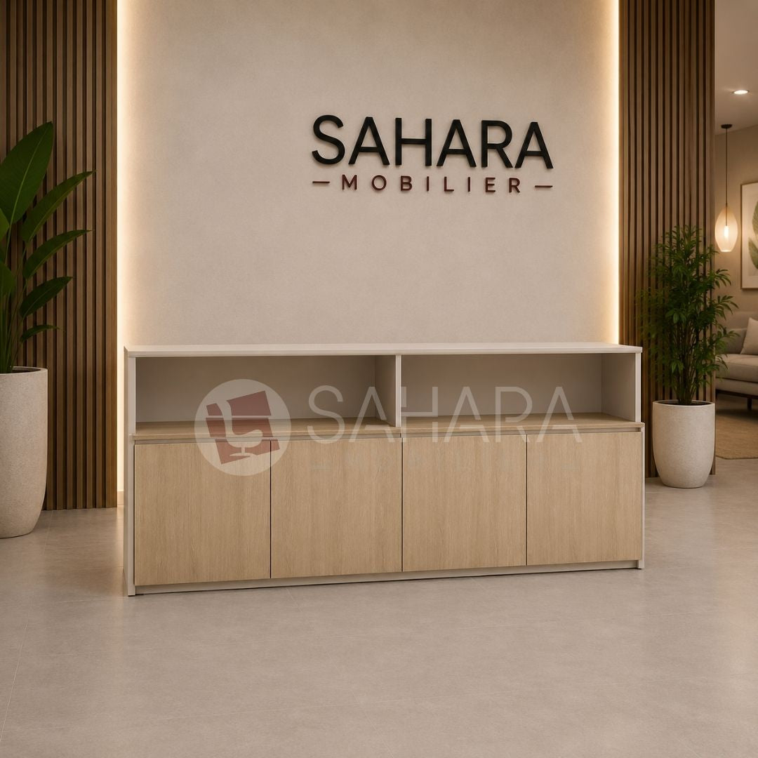 Armoire basse pour bureau Sahara Mobilier