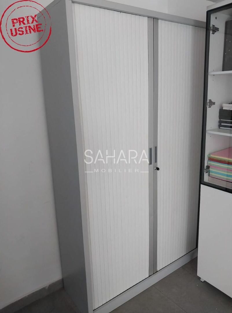 Armoire haute métallique avec 2 portes Rideau Réf. A0600