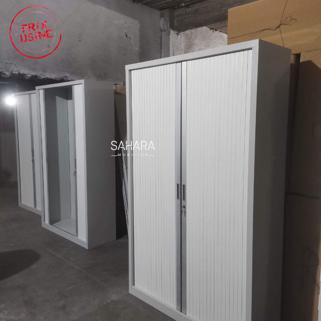 Armoire haute métallique avec 2 portes Rideau Réf. A0600