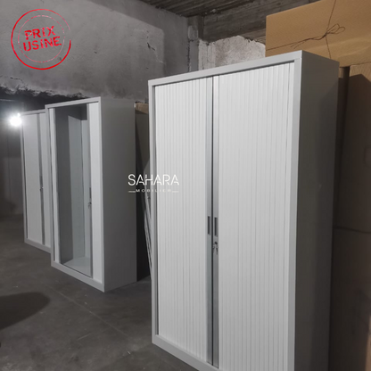 Armoire haute métallique avec 2 portes Rideau Réf. A0600