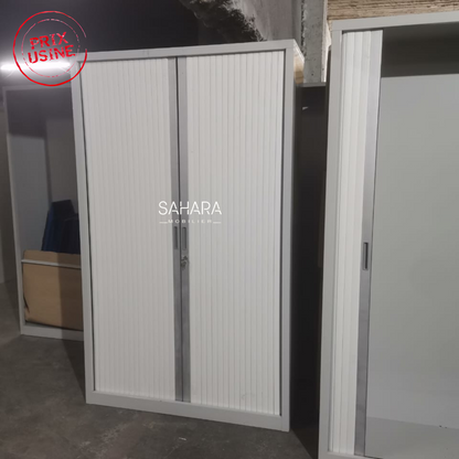 Armoire haute métallique avec 2 portes Rideau Réf. A0600