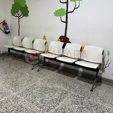 Banquettes de réception, chaise d'accueil, banquettes d'attente de 3 places 
