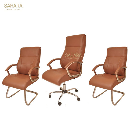 Pack fauteuil en simili cuir Réf B2885