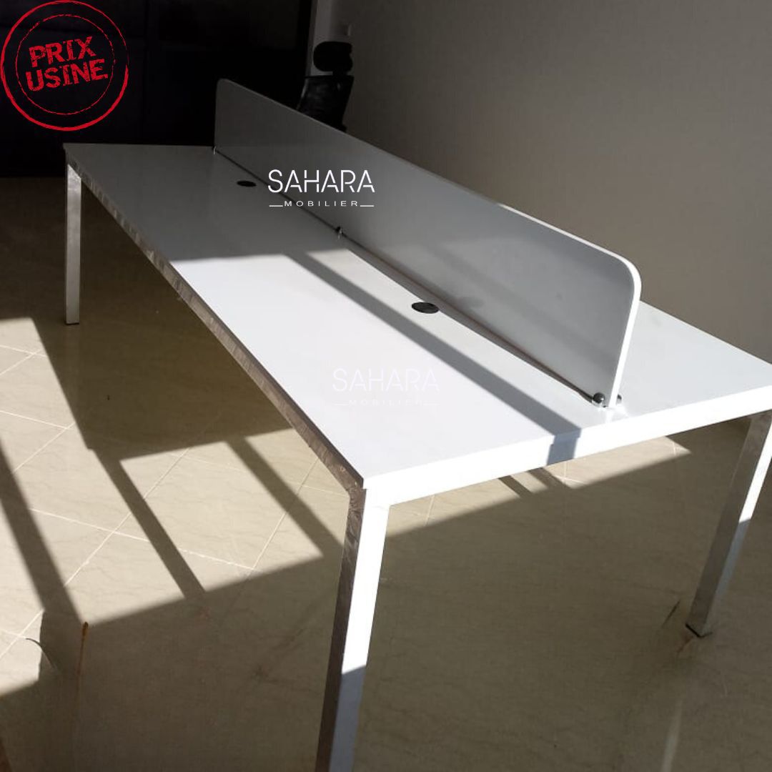 Bureau bench 2 positions semi métalliques Réf. B1791
