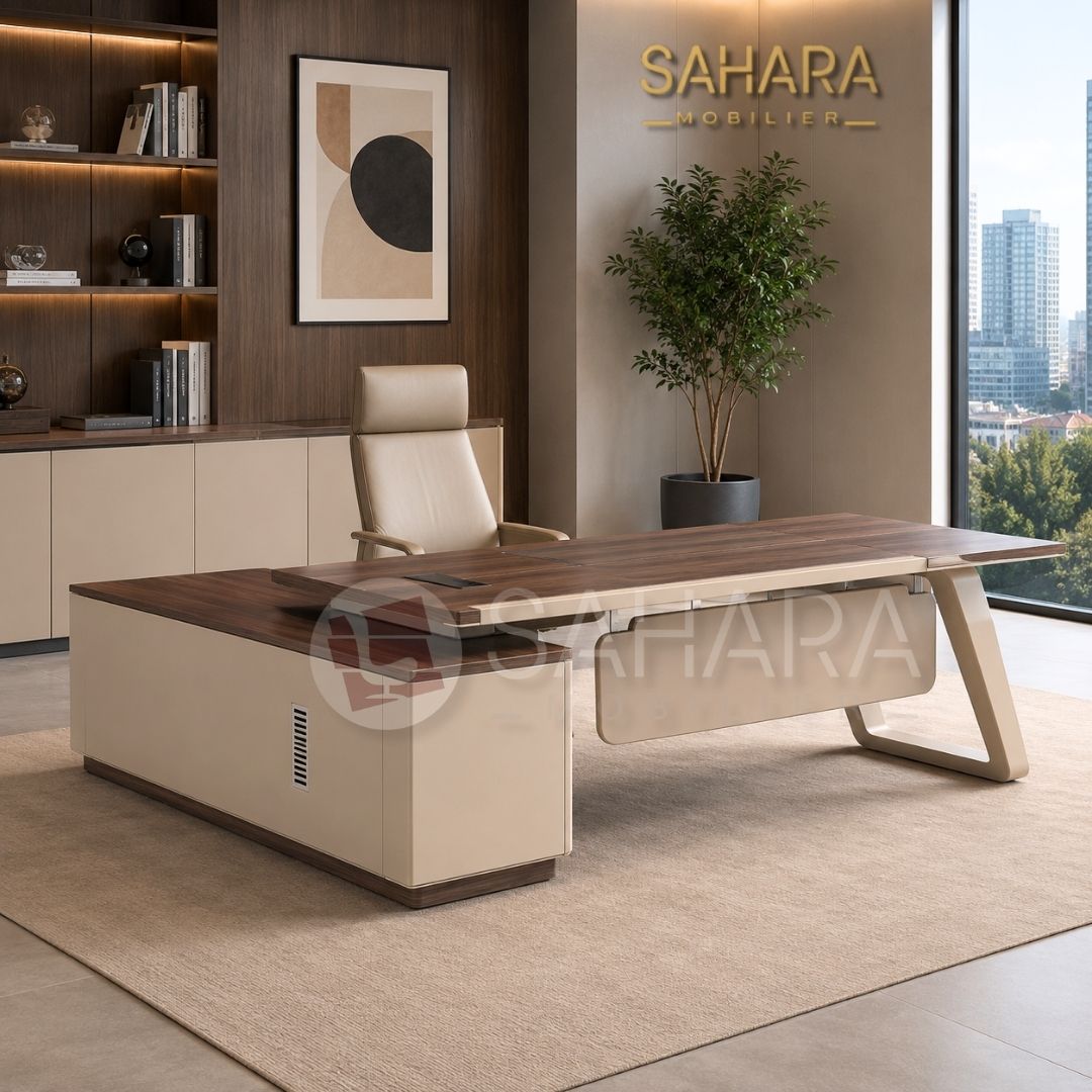 Design moderne et professionnel valorisant votre espace de travail
;Plateau spacieux offrant un confort optimal pour un usage intensif
;Structure solide et durable conçue avec des matériaux haute densité