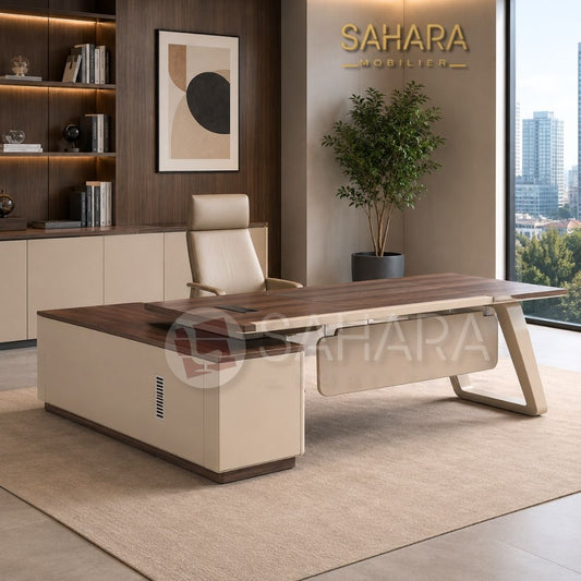 Design moderne et professionnel valorisant votre espace de travail
;Plateau spacieux offrant un confort optimal pour un usage intensif
;Structure solide et durable conçue avec des matériaux haute densité