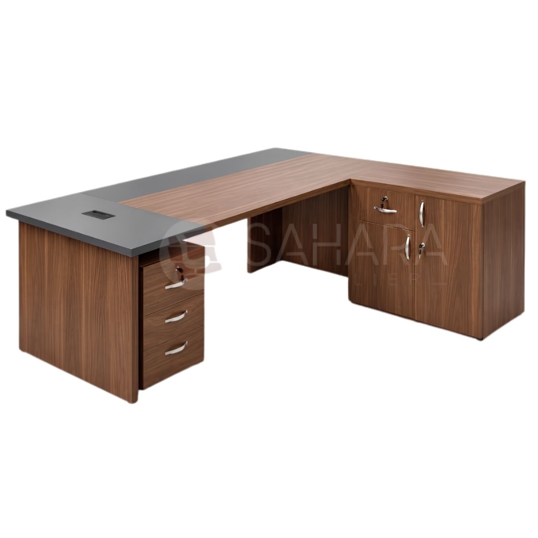 Bureau de direction en MDF fabrication sur mesure | Sahara mobilier
