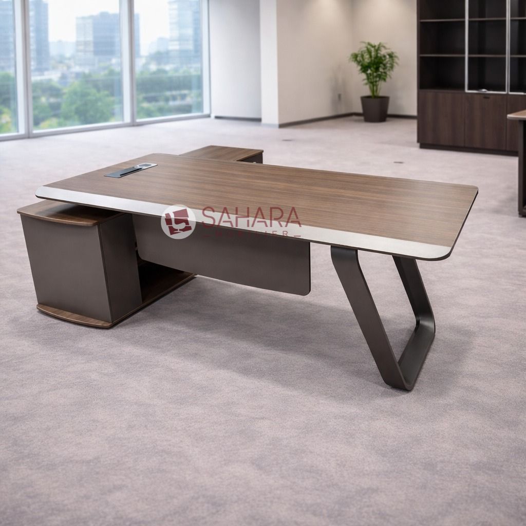 Structure robuste bureau de direction Avatar C0640 panneaux MDF