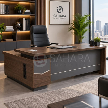 Bureau de direction professionnel – Design, robustesse et fonctionnalité
