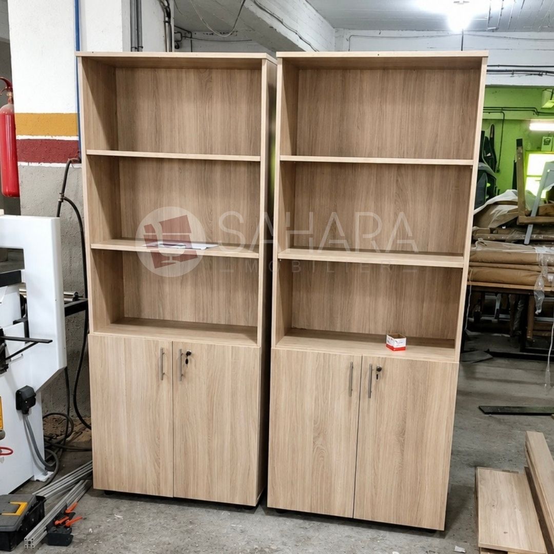 armoire bibliothèque en bois   A0519