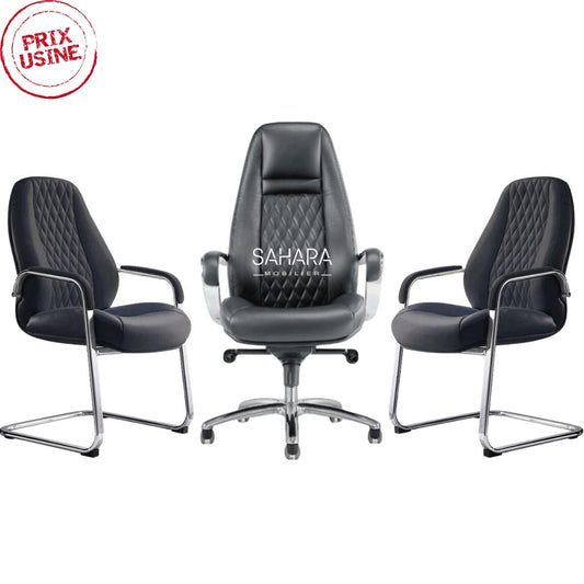 Ensemble Fauteuil TREND  noir Réf B3468