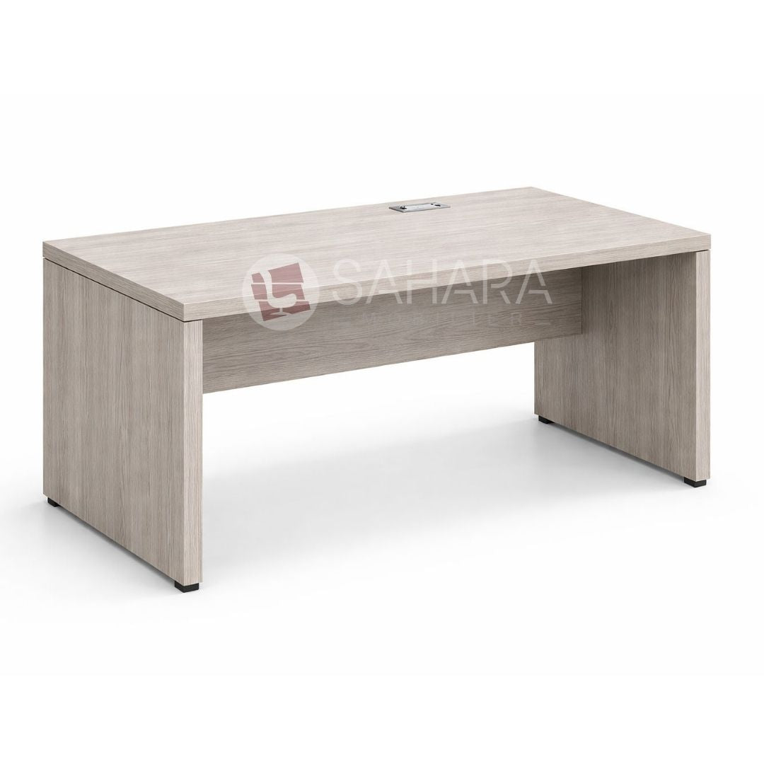 - Plateau MDF (Voile de fond) Dimension 134*35 cm (t 1 cm)
- Caractéristiques MDF : épaisseur 30 mm, bande de champ ABS 2mm,
- Fixation des plateaux: invisible et solide
- Couleur Chêne grisé clair.