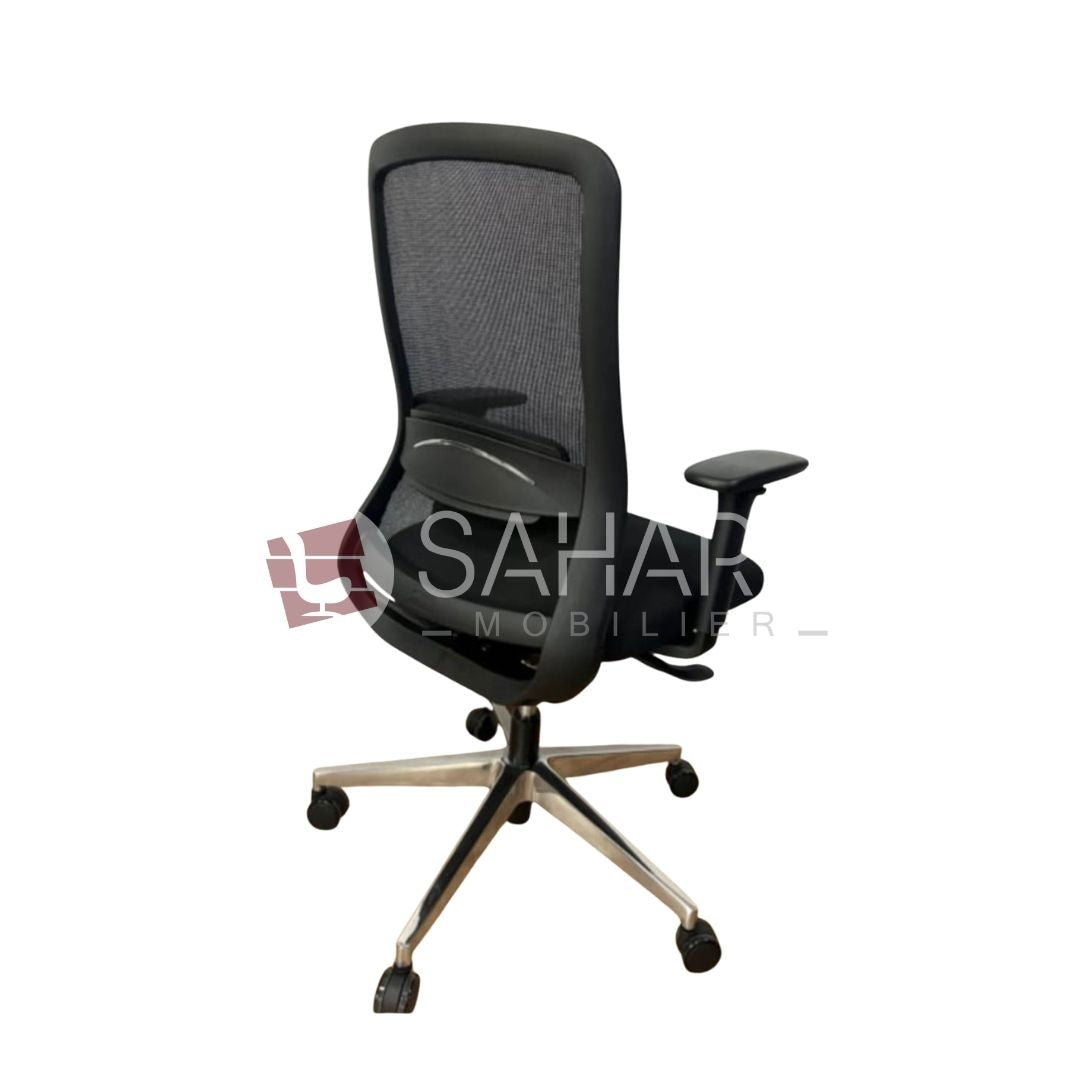 Fauteuil noir en Mesh Réf C0863