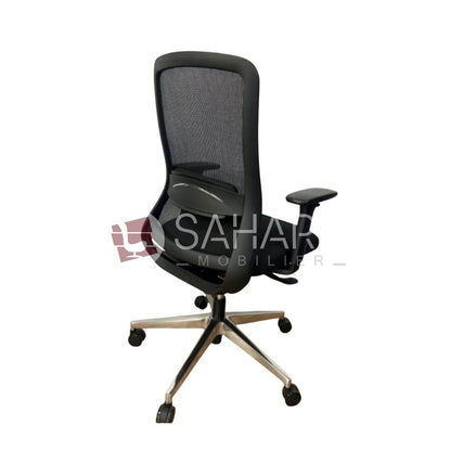 Fauteuil noir en Mesh Réf C0863