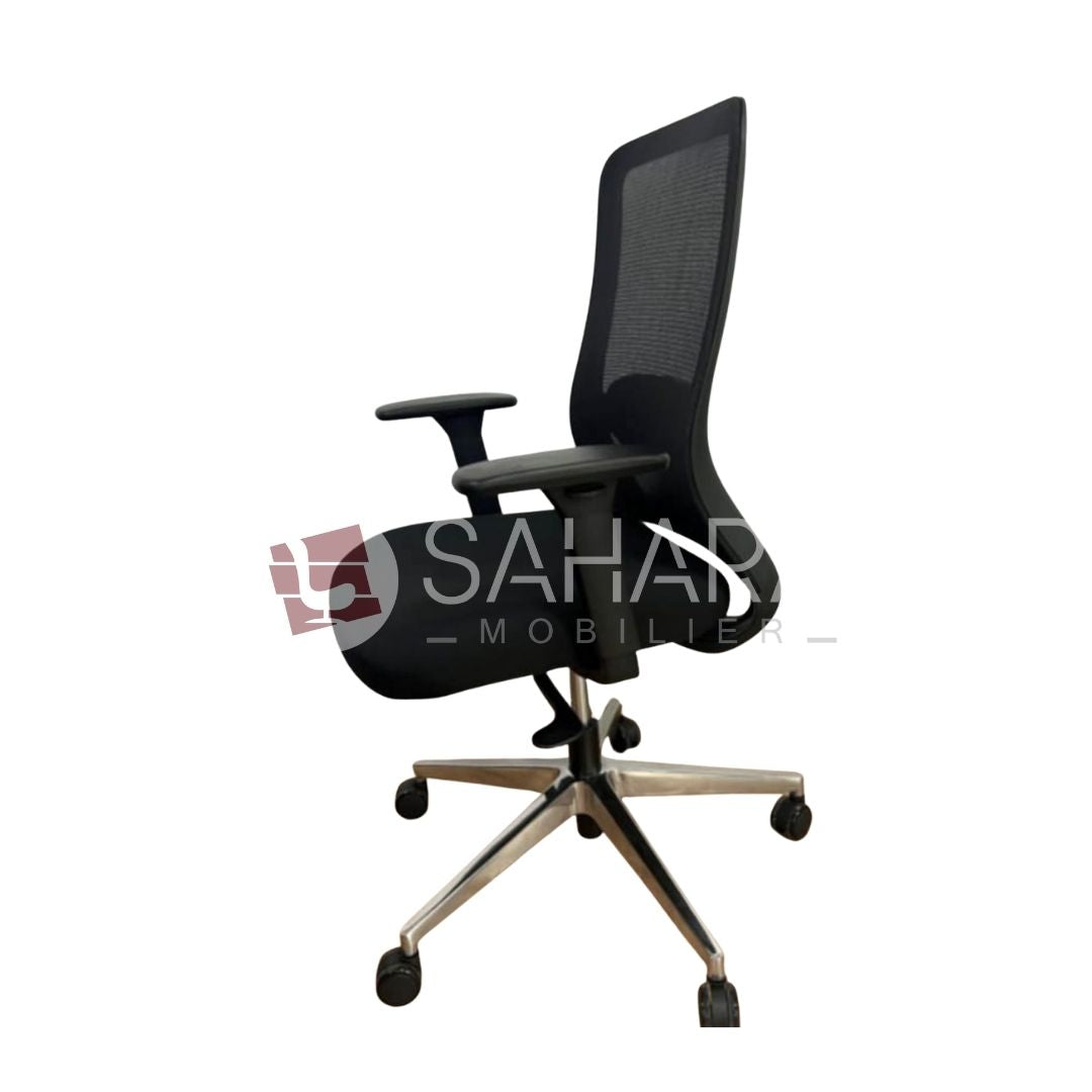 Fauteuil noir en Mesh Réf C0863