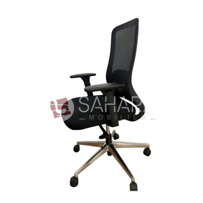 Fauteuil noir en Mesh Réf C0863