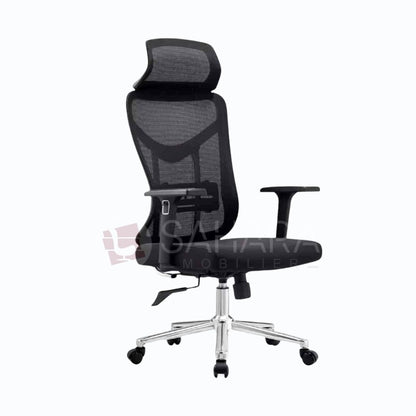 Assise rembourrée en tissu et dossier en maille respirante : offre un excellent maintien tout en favorisant la circulation de l’air, pour un confort optimal même en utilisation prolongée.
Réglage en hauteur : permet d’adapter facilement la position de la chaise à votre poste de travail et à votre morphologie.
Piètement en acier chromé : garantit stabilité, durabilité et apporte une finition élégante et contemporaine.
Mécanisme de bascule du dossier : assure une assise dynamique et un soutien personnalisé, f
