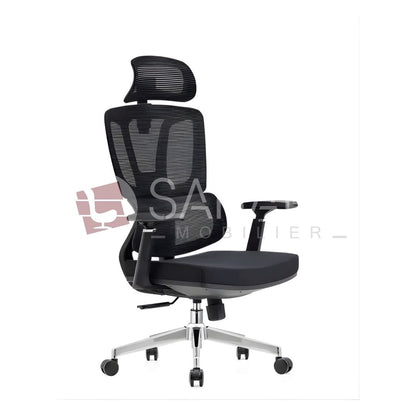 Fauteuil de Bureau Ergonomique avec Appui-Tête sahara mobilier