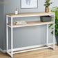CONSOLE DOUBLE DESIGN INDUSTRIEL BOIS ET MÉTAL Réf B2769