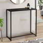 CONSOLE DESIGN INDUSTRIEL BOIS ET MÉTAL NOIR Réf B2770