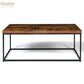 TABLE BASSE PLATEAU ÉPAIS DESIGN INDUSTRIEL Réf B2458