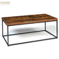 TABLE BASSE PLATEAU ÉPAIS DESIGN INDUSTRIEL Réf B2458
